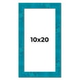 thumbnail image 1 of 10x20 Frame Blue Teal Burl Wood Picture Frame | 1.75 Inch Moulding Width | Interior Frame Depth 0.5, 1 of 8