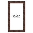 thumbnail image 1 of 10x20 Frame Brown Burl Real Wood Picture Frame Width 1.625 Inches | Interior Frame Depth 0.5 Inches, 1 of 8