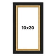 thumbnail image 1 of 10x20 Frame Gold Real Wood Picture Frame Width 2.25 Inches | Interior Frame Depth 0.5 Inches |, 1 of 8