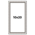 thumbnail image 1 of 10x20 Frame Silver Real Wood Picture Frame Width 1.25 Inches | Interior Frame Depth 0.5 Inches |, 1 of 8
