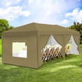 thumbnail image 1 of 10x20 Pop Up Canopy with 6 Sidewalls, Waterproof Canopy Outdoor Event Shelter UPF 50+ Gazebo Portable Tents for Parties Beach Camping Wedding Commercial, 1 of 5