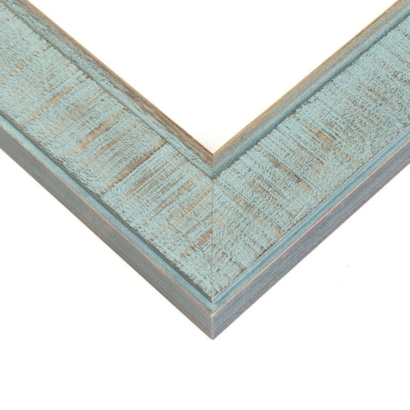 10x20 Refined Blue Picture Frame - UV Acrylic, Foam Board Backing, Hanging Hardware