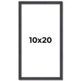 thumbnail image 1 of 10x20 Rustic Brown Real Wood Picture Frame Width 0.75 inches | Interior Frame Depth 0.5 inches |, 1 of 8