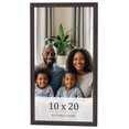 thumbnail image 1 of 10x20 Rustic Brown Real Wood Picture Frame Width 0.75 inches | Interior Frame Depth 0.5 inches |, 1 of 8
