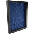 thumbnail image 1 of 10x20 Shadow Box Frame In Black With A 1 3/4" Usable Depth Includes Navy Blue Suede Acid-Free, 1 of 6