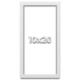 thumbnail image 1 of 10x20 Shadow Box High Gloss White Display Frame | 1.625 Inches Deep | 1 Inch Moulding Width | Solid, 1 of 4