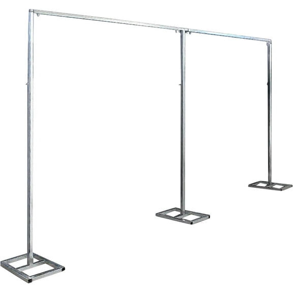10x20FT Backdrop Stand,Pipe and Drape Backdrop Stand for Parties,Pipe Kit Curtain Frame,Curtain Frame Stand,Studio Photography Background Support System