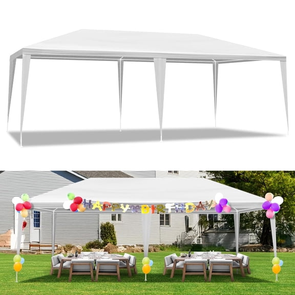 10x20f 10x30ft Outdoor Folding Party Tent,Portable Instant Wedding Canopy Tents,Waterproof Commercial Events Gazebo,Outside Parties Canopy Tents with Carry Bag Events Yard Wedding BBQ Cater