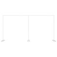 thumbnail image 1 of 10x20ft Wedding Party Backdrop Stand, Backdrop Stand Pipe Kit Curtain Frame, Professional Background Support, Backdrop Stand for Wedding Party Celebration Photography, 1 of 12