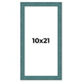 thumbnail image 1 of 10x21 Frame Blue Rustic Barnwood Solid Wood Picture Frame Width 1.25 Inches | Interior Depth 0.5, 1 of 8