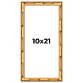 thumbnail image 1 of 10x21 Frame Gold Bamboo Solid Wood Picture Frame | 1 Inch Moulding Width | Interior Frame Depth, 1 of 8