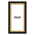 thumbnail image 1 of 10x21 Frame Gold Real Wood Picture Frame Width 2.25 Inches | Interior Frame Depth 0.5 Inches |, 1 of 8