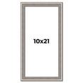 thumbnail image 1 of 10x21 Frame Grey Real Wood Picture Frame Width 1.25 inches | Interior Frame Depth 0.5 inches | Hans, 1 of 8