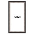 thumbnail image 1 of 10x21 Frame Silver Real Wood Picture Frame Width 1.25 Inches | Interior Frame Depth 0.75 Inches |, 1 of 8
