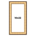 thumbnail image 1 of 10x22 Frame Gold Plein Aire Solid Wood Picture Frame Width 2 Inches | Interior Frame Depth 0.5, 1 of 8