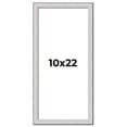 thumbnail image 1 of 10x22 Frame Silver Inner Slope Bevel Picture Frame | 1 Inch Moulding Width | 0.75 Inch Rabbet Depth, 1 of 8