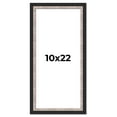 thumbnail image 1 of 10x22 Frame Silver Real Wood Picture Frame Width 1.25 Inches | Interior Frame Depth 0.75 Inches |, 1 of 8