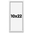 thumbnail image 1 of 10x22 Shadow Box Frame White | 1 Inches Deep Real Wood Contemporary Shadowbox Display Frame | UV, 1 of 6