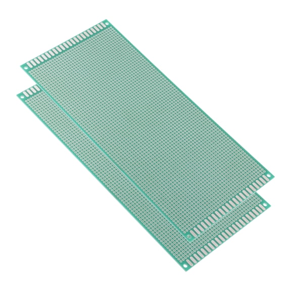 10x22cm Single Sided Universal Printed Circuit Board for Soldering Green 2pcs