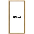 thumbnail image 1 of 10x23 Frame Beaded Gold Solid Wood Picture Frame | 0.75 Inches Moulding Width | Liscio Oro, 1 of 8