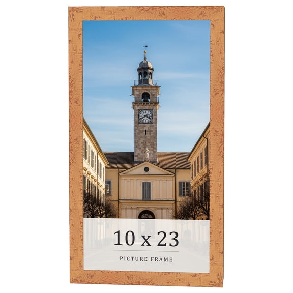 10x23 Frame Beige Real Wood Picture Frame Width 1.25 inches | Interior Frame Depth 0.5 inches |