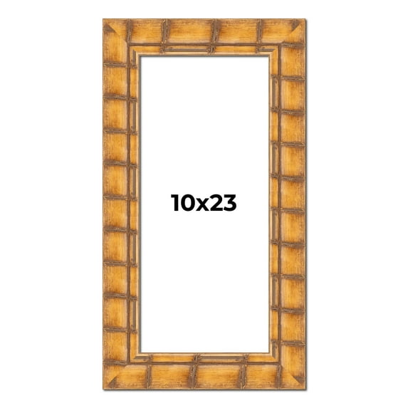 10x23 Frame Beige Real Wood Picture Frame Width 3 inches | Interior Frame Depth 0.5 inches |