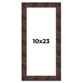 thumbnail image 1 of 10x23 Frame Brown Burl Real Wood Picture Frame Width 1.625 Inches | Interior Frame Depth 0.5 Inches, 1 of 8