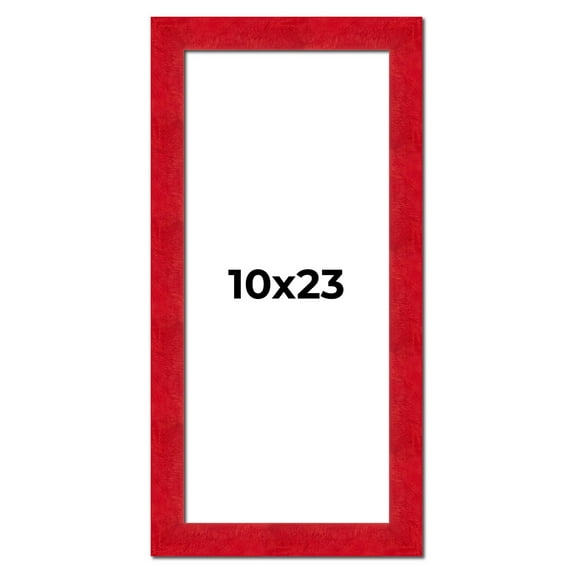 10x23 Frame Red Burl Solid Wood Picture Frame Width 1.75 Inches | Interior Frame Depth 0.5 Inches |