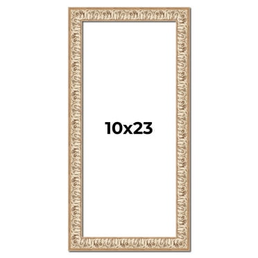 10x23 Frame White Real Wood Picture Frame Width 1.5 inches | Interior Frame Depth 0.5 inches |