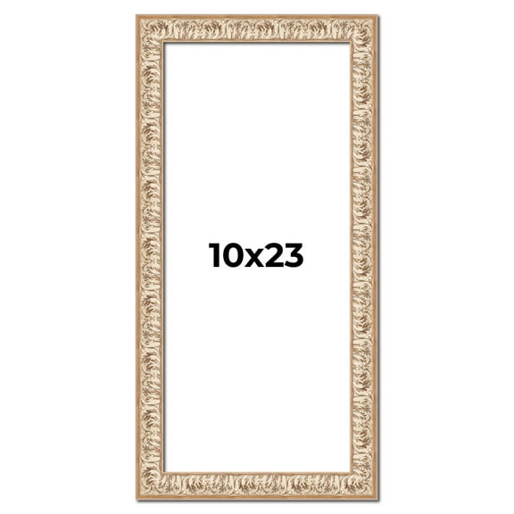 10x23 Frame White Real Wood Picture Frame Width 1.5 inches | Interior Frame Depth 0.5 inches |