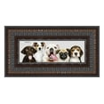 thumbnail image 1 of 10x24 3.5" Wide Ornate Brown Picture Frame - UV Acrylic, Foam Board Backing, Hanging Hardware, 1 of 6