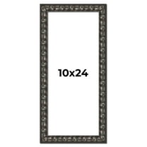 10x24 Frame Black-Brown Medieval Solid Wood Picture Frame | 1.5 Inch Moulding Width | Gotham