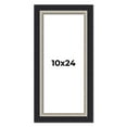 thumbnail image 1 of 10x24 Frame Black Real Wood Picture Frame Width 2.25 Inches | Interior Frame Depth 0.5 Inches |, 1 of 8