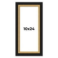 thumbnail image 1 of 10x24 Frame Gold Real Wood Picture Frame Width 2.25 Inches | Interior Frame Depth 0.5 Inches |, 1 of 8