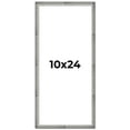 thumbnail image 1 of 10x24 Frame Silver Grey Distressed Solid Wood Picture Frame | 0.75 Inch Moulding Width | Interior, 1 of 8