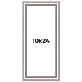 thumbnail image 1 of 10x24 Frame Silver Real Wood Picture Frame Width 1.25 Inches | Interior Frame Depth 0.5 Inches |, 1 of 8