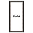 thumbnail image 1 of 10x24 Frame Silver Real Wood Picture Frame Width 1.25 Inches | Interior Frame Depth 0.75 Inches |, 1 of 8