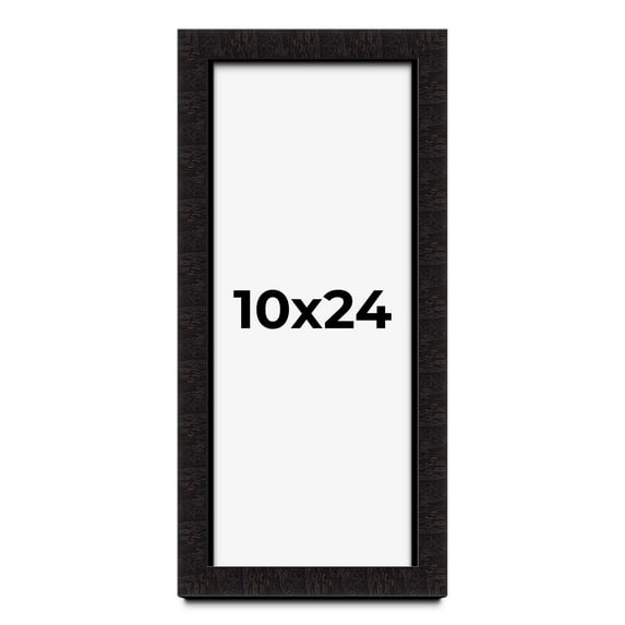 10x24 Shadow Box Black Solid Wood Display Picture Frame | 1 Inch Rabbet Depth | | 1.375 Inch