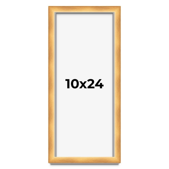 10x24 Shadow Box Bronze Cross-Brushed Display Frame | 1.625 Inches Deep Solid Wood | UV Resistant