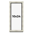 thumbnail image 1 of 10x24 Shadow Box Frame Silver | 1.625 Inches Deep Real Wood Contemporary Shadowbox Display Frame |, 1 of 7