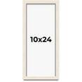 thumbnail image 1 of 10x24 Shadow Box Frame White | 1.125 Inches Deep Real Wood Rustic Shadowbox Display Frame | UV, 1 of 5