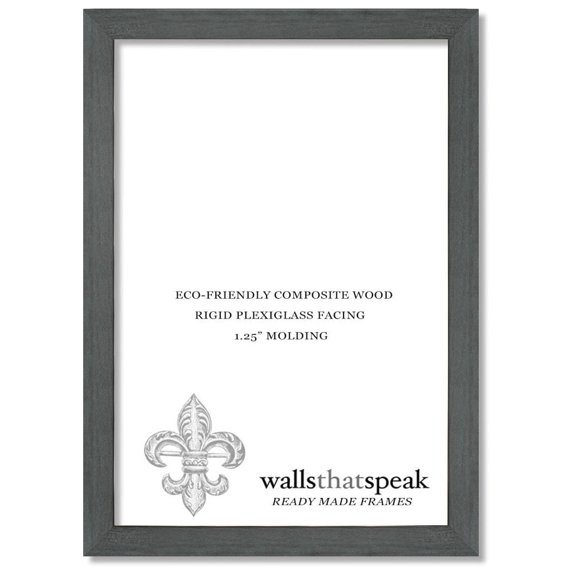 10x24 Slate Gray Picture Frame for Puzzles Posters Photos or Artwork