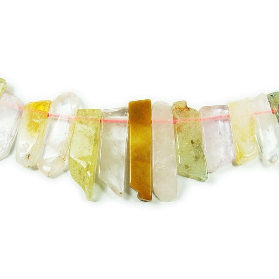 10x24mm - 12x50mm 16 Inch Strand Multi Stone Natural Graduated Stick Beads ForJewelry Making