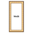 thumbnail image 1 of 10x25 Frame Gold Plein Aire Solid Wood Picture Frame Width 2 Inches | Interior Frame Depth 0.5, 1 of 8