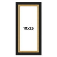 thumbnail image 1 of 10x25 Frame Gold Real Wood Picture Frame Width 2.25 Inches | Interior Frame Depth 0.5 Inches |, 1 of 8