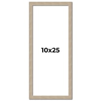 10x25 Frame Grey Solid Wood Picture Frame Width 1 Inches | Interior Frame Depth 0.5 Inches |