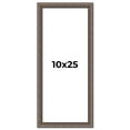 thumbnail image 1 of 10x25 Frame Silver Real Wood Picture Frame Width 1.25 Inches | Interior Frame Depth 0.5 Inches |, 1 of 8