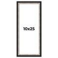 thumbnail image 1 of 10x25 Frame Silver Real Wood Picture Frame Width 1.25 Inches | Interior Frame Depth 0.75 Inches |, 1 of 8