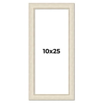 10x25 Frame White Real Wood Picture Frame Width 1.75 inches | Interior Frame Depth 0.5 inches |