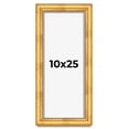 thumbnail image 1 of 10x25 Shadow Box Frame Gold | 1.75 Inches Deep Real Wood Traditional Shadowbox Display Frame | UV, 1 of 7